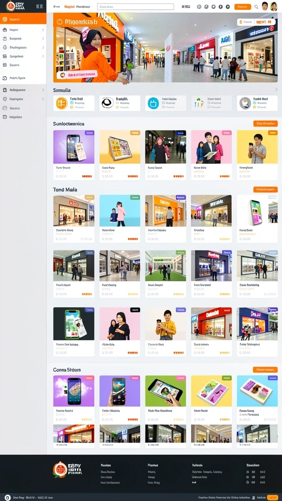 Halaman katalog dengan daftar aplikasi yang tersusun rapi.